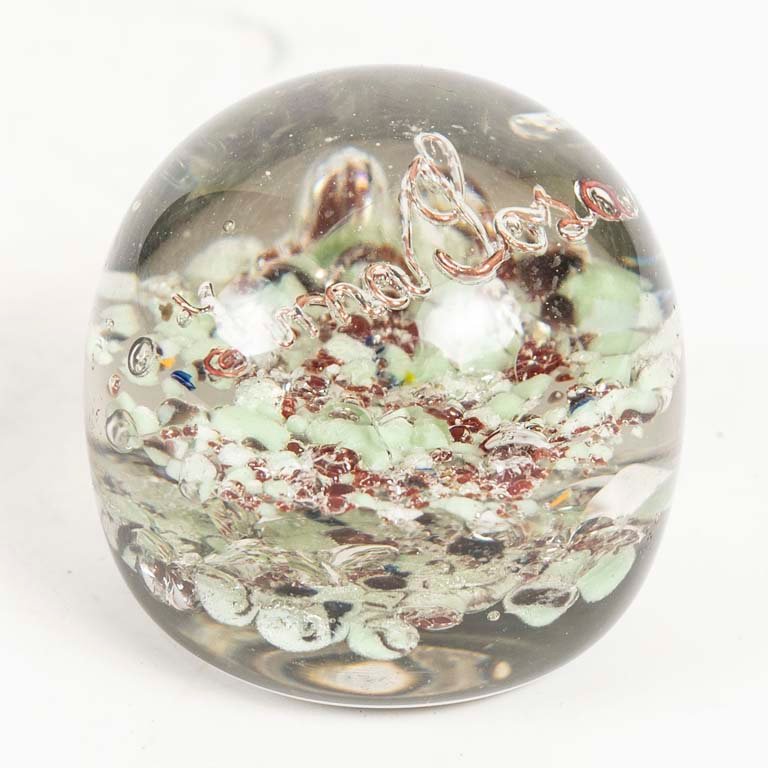 Pisapapeles de Cristal Murano con Firma "Murano"