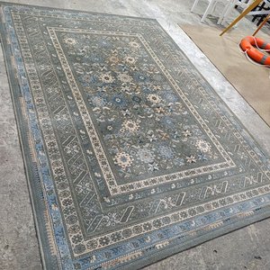 Alfombra Estilo Oriental con Motivos Florales y Geométricos - imagen 6