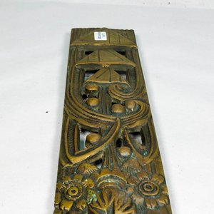Aplique de Bronce Labrado Floral Vintage - imagen 4