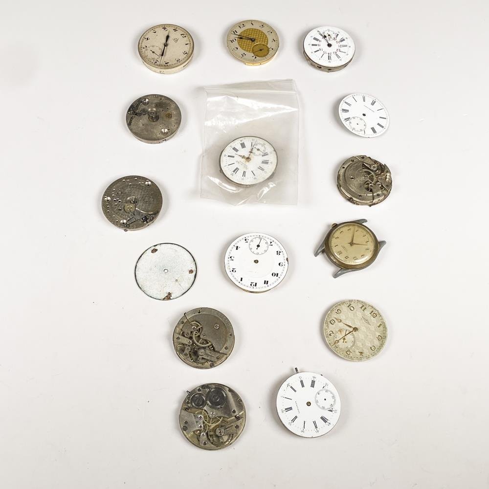 Lote de Mecanismos y Esferas de Relojes Antiguos