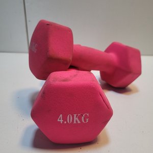 Par de Mancuernas Rosadas de 4kg - imagen 3