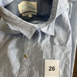 Camisa Benson & Thomas Celeste Talle S Nueva - imagen 3