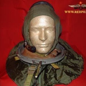 Casco Soviético Presurizado GSH-6 para Vuelos Estratosféricos con Contenedor Original - imagen 11
