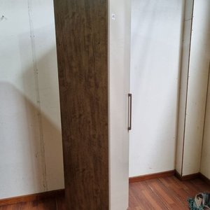 Mueble Auxiliar Beige con Puerta y Estantes Interiores - imagen 3