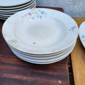 Juego de Vajilla Olmos de Loza Pintada - 53 Piezas - imagen 9