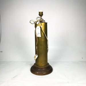 Lote siguiente: Lámpara de Mesa Vintage en Bronce y Madera
