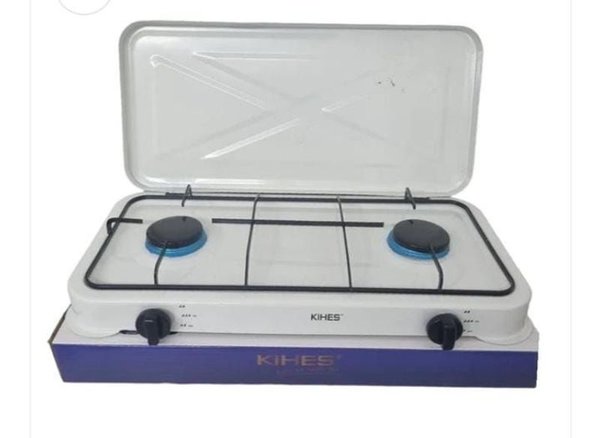 Anafe a Gas Portátil Ocean 2 Hornallas con Tapa Protectora - imagen 1