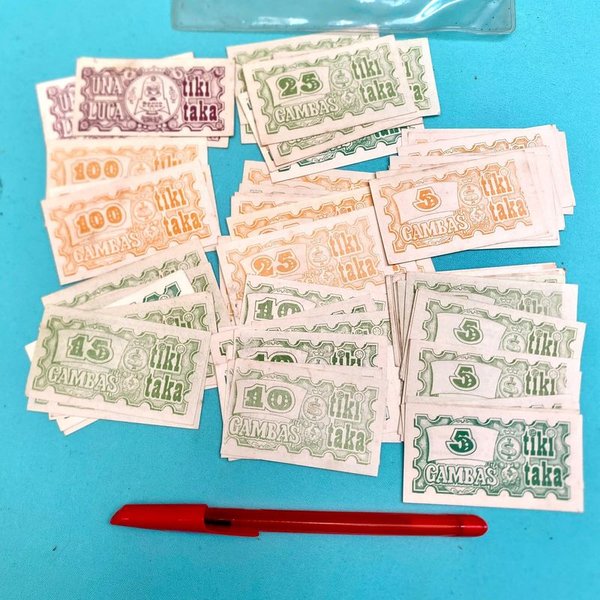 Lote de Billetes Miniatura "Gambas" Tiki-Taka Coleccionables - imagen 1