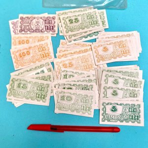 Lote de Billetes Miniatura "Gambas" Tiki-Taka Coleccionables - imagen 1