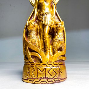 Figura de Freya Diosa Mitológica del Amor con Gatos - 22 cm - imagen 3