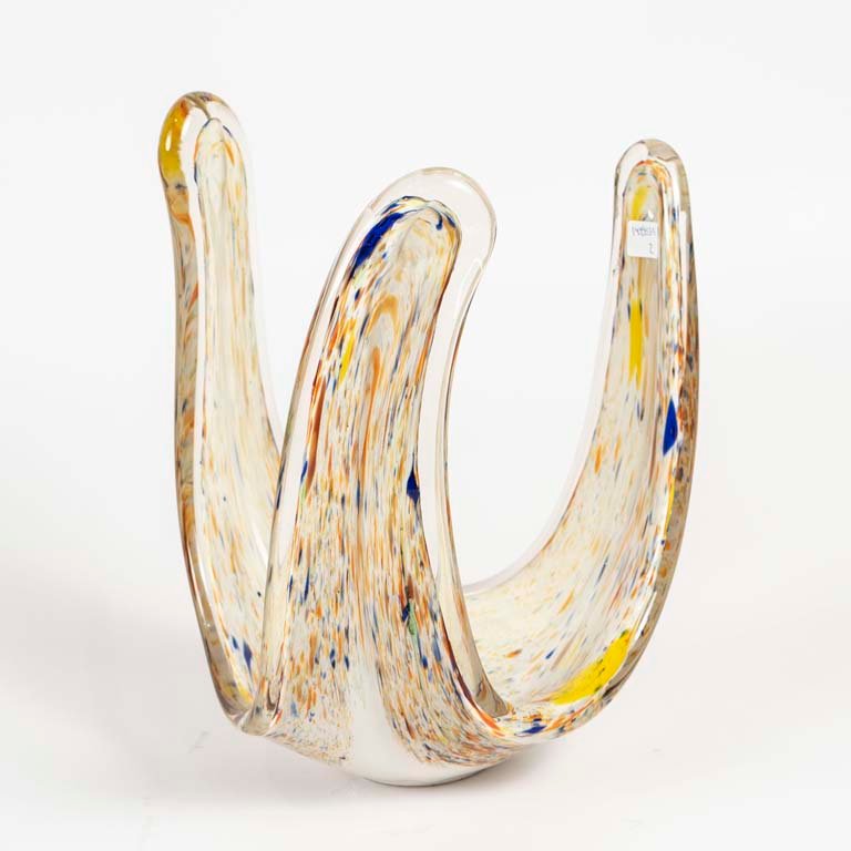 Centro de Mesa Murano Multicolor con Detalles en Base