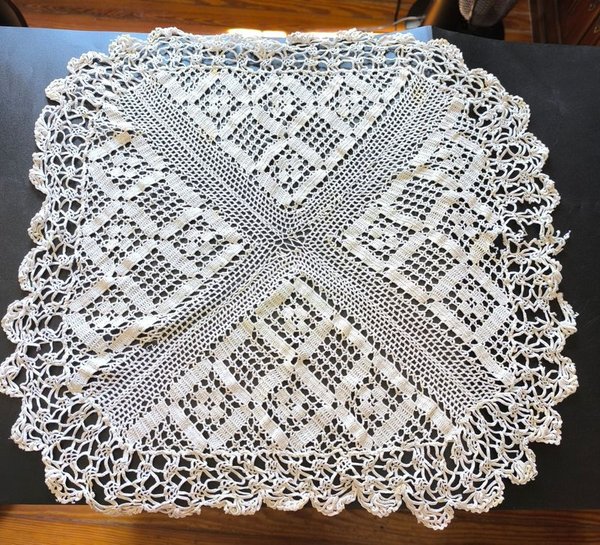 Colección de Tela Blanca Antigua y Decorativa - imagen 1