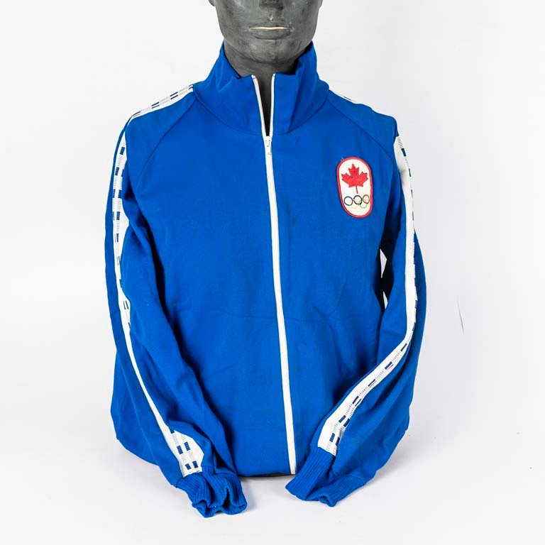 Campera deportiva del equipo Olimpico de Canadá de la década del 80'