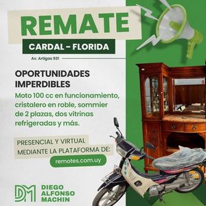REMATE MULTIRUBRO: MOTOS, FERRETERIA Y MÁS EN UN SOLO LUGAR!
