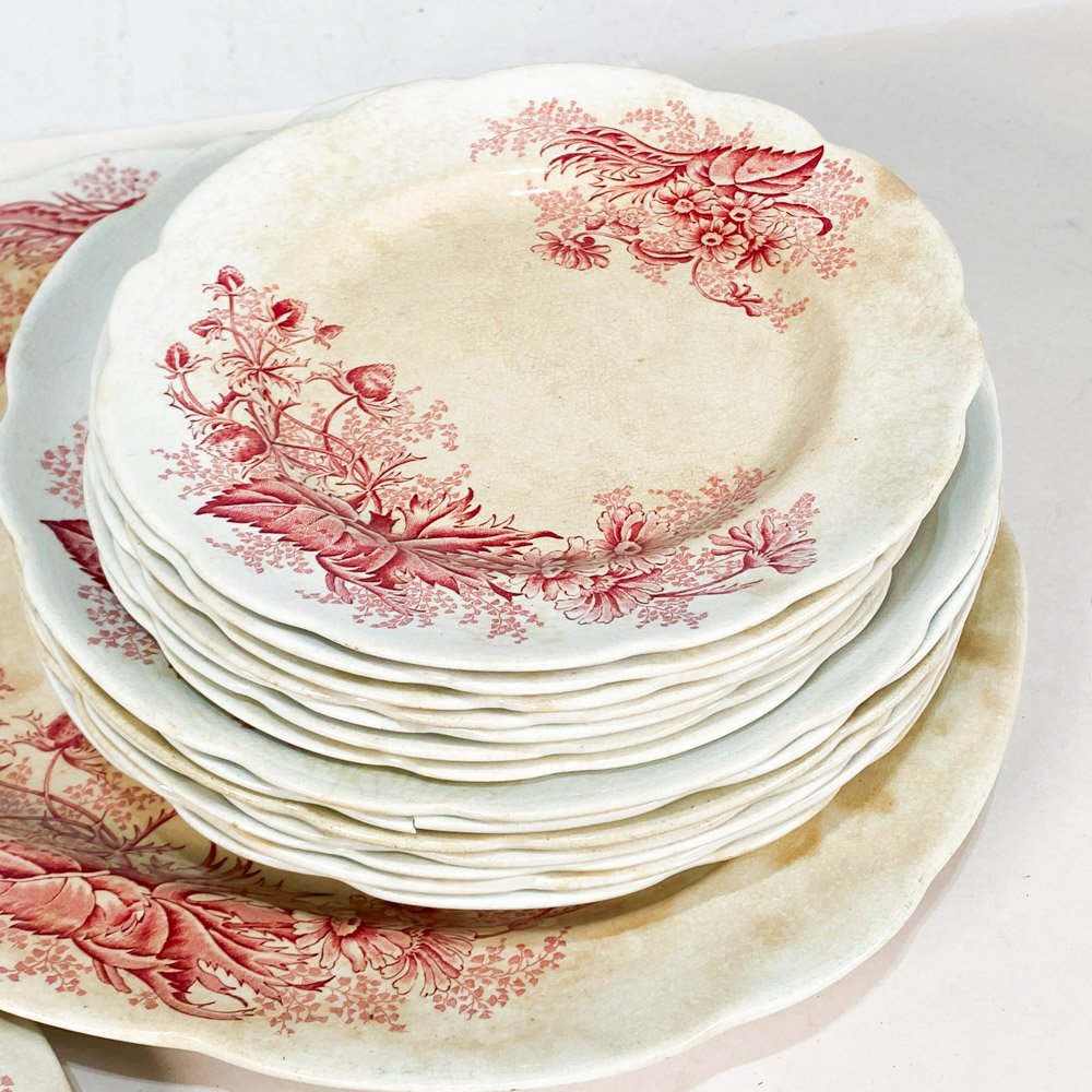 Loza decorada floral en porcelana - imagen 3