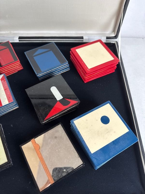 Varios juegos de posavasos vintage en vidrio y corcho - imagen 2