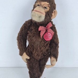 Lote de 3 Peluches Antiguos Coleccionables: Mono, Perro y Osito - imagen 7
