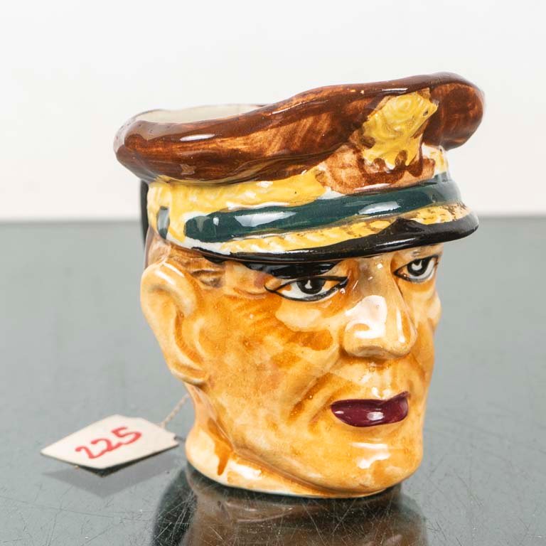 Jarra de Cerveza con Rostro de Capitán Pirata, Cerámica