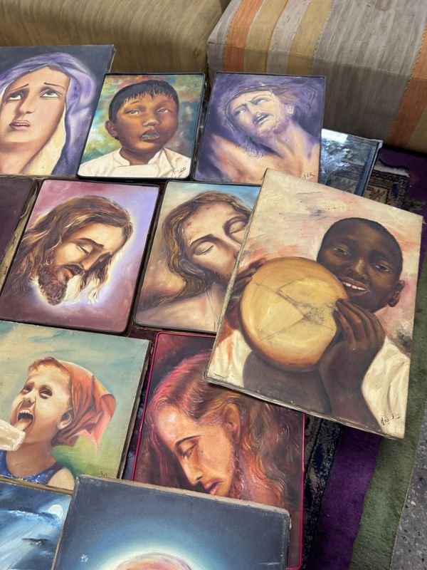 Colección de 12 óleos en bastidor firmados - imagen 5