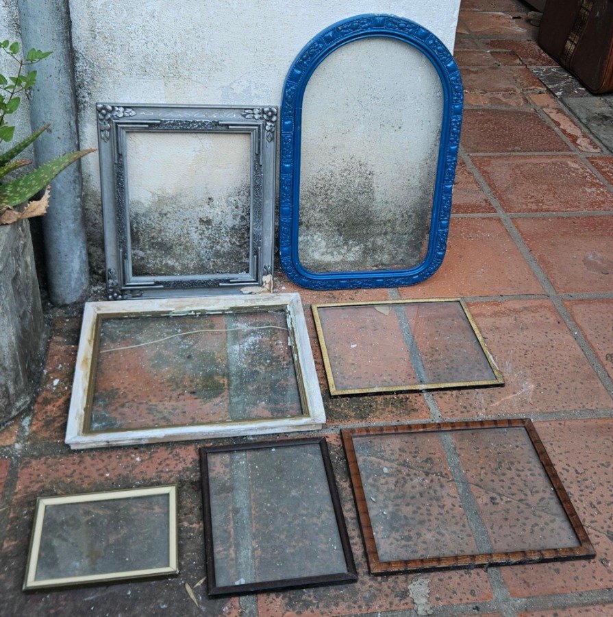 Lote de 7 Portarretratos Antiguos Varios Estilos