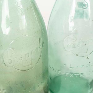 2 Botellas de Vidrio Conaprole Leche 1 Litro - imagen 2