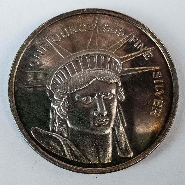Moneda Conmemorativa Plata 1 Oz Estatua de la Libertad
