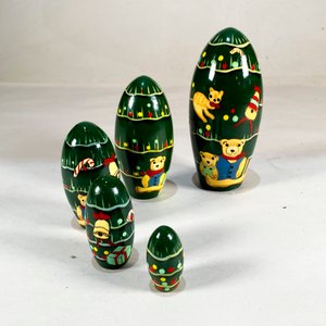 Lote siguiente: Mamushkas Árbol de Navidad con Osos y Gatos