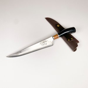 Cuchillo de Acero "Tatu" con Vaina de Cuero - imagen 2