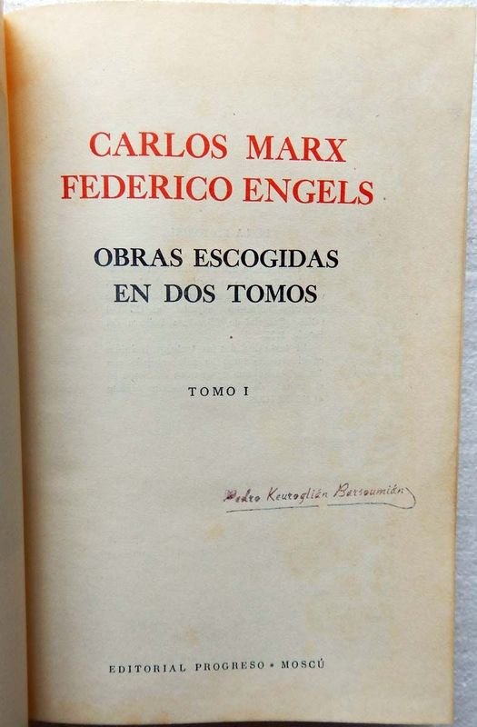 Libro de Carlos Marx y Federico Engels: Obras Escogidas En Dos Tomos - imagen 5
