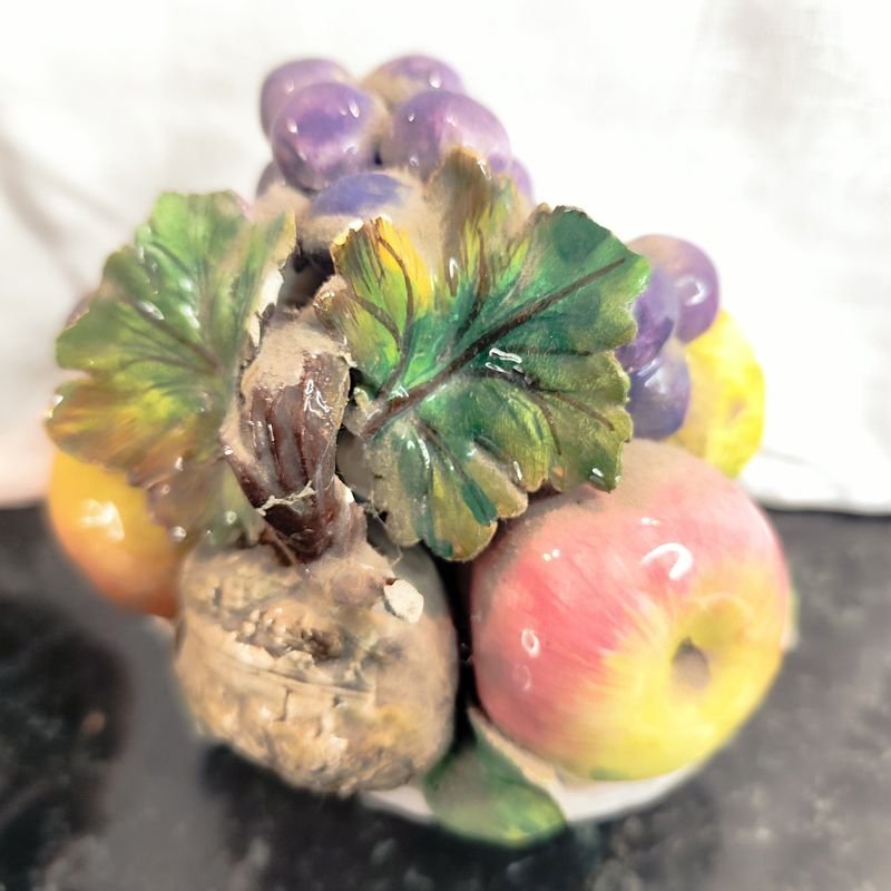 Adornos frutales en loza italiana - imagen 3