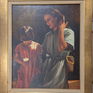 Lote anterior: Cuadro "Madre e Hijo" de Miguel Ángel Tejera (73 x 59 cm)