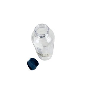 Cantimplora Tritán Transparente 0.8L con Tapa Azul - imagen 2