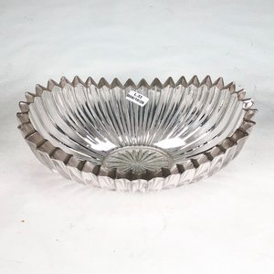 Centro de Mesa Ovalado de Cristal Estriado - imagen 3