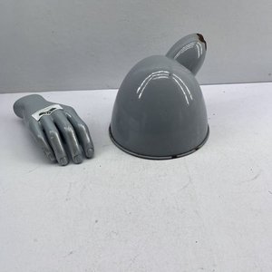 Lote siguiente: Antiguo Foco de Luz Esmaltado Gris con Borde Negro