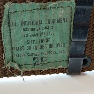 Cinturón Militar de Cincha Ejército Estadounidense LC-1/LC-2 Talle L Guerra del Golfo - imagen 4