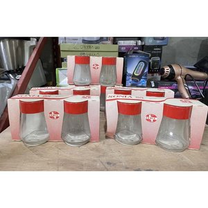 Lote siguiente: Set de 6 Aceiteros y Saleros con Tapa Roja