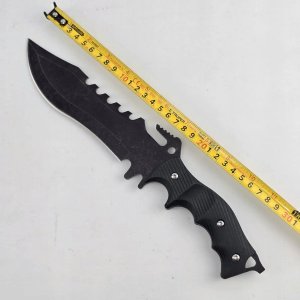 Cuchillo Táctico Negro con Vaina Negra - imagen 5