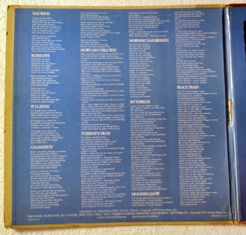 Cat Stevens: Teaser and the Firecat LP Importado USA, 1971 - imagen 4