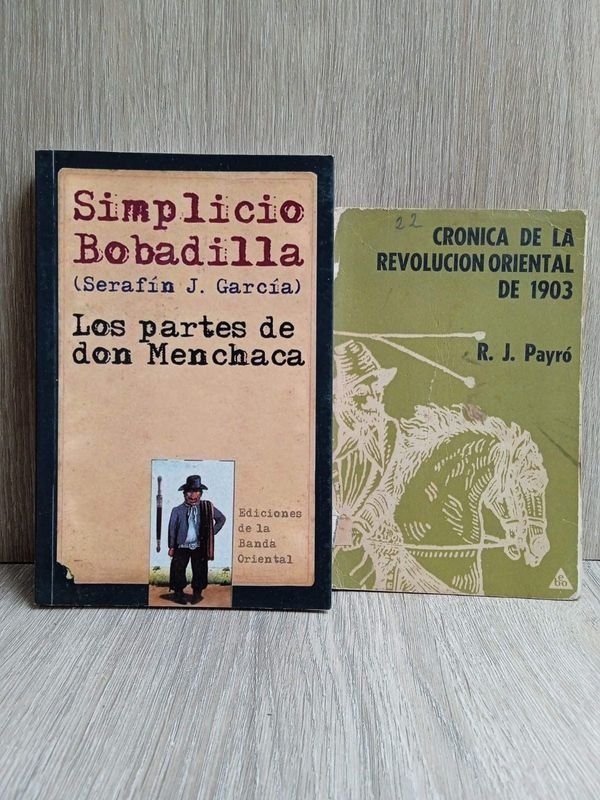 Lote siguiente: Dos libros antiguos de Serafín J García y Crónicas de la Revolución Oriental de 1903