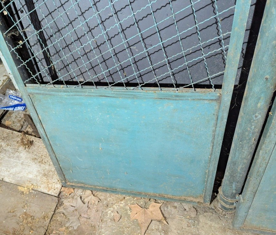 Puerta de hierro antigua para jardín - imagen 12