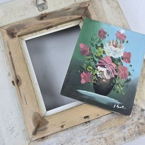 Par de Cuadros Decorativos Florales en Marco Dorado - imagen 5
