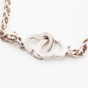 Pulsera de Plata con Corazones Entrelazados - 17 cm - imagen 3