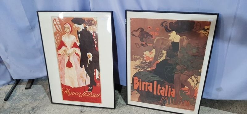 Lote anterior: Dos cuadros de Puccini y una Birra Italia