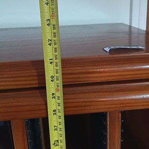 Mueble Organizador Modular de Madera Maciza con Puertas de Vidrio y Cajón - imagen 8