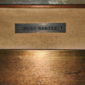 Óleo "Barca" de Hugo Nantes, Marco Dorado con Aplique de Luz - imagen 5