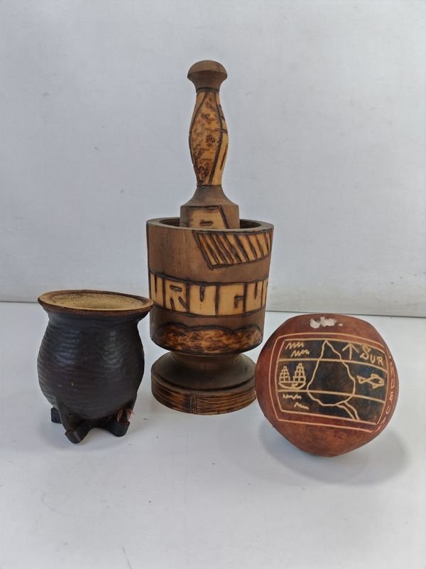 Lote anterior: Mortero Y Dos Mates - Pieza de Arte Handmade