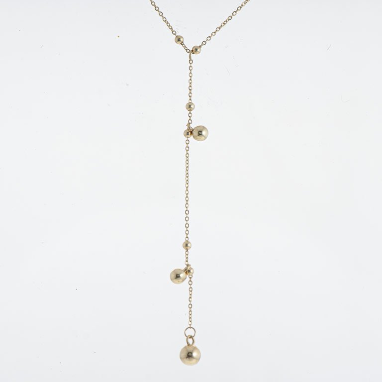 Lote siguiente: Cadena oro 18k con bolitas