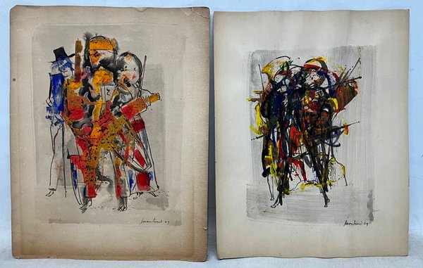 Pinturas abstractas de Andrés Montani