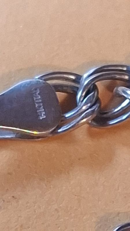 Cadena y pulsera de plata en buen estado - imagen 3