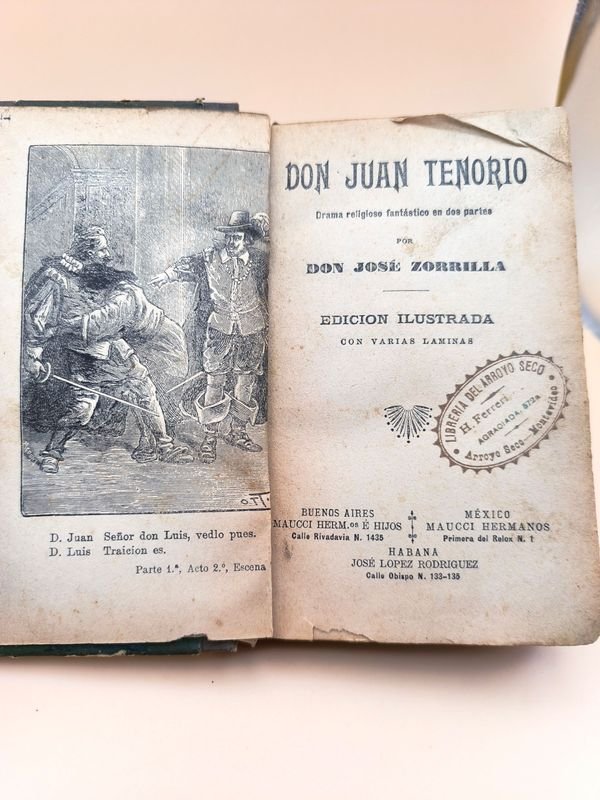 Lote anterior: Libro antiguo de Don Juan Tenorio, José Zorrilla Ed. Maucci